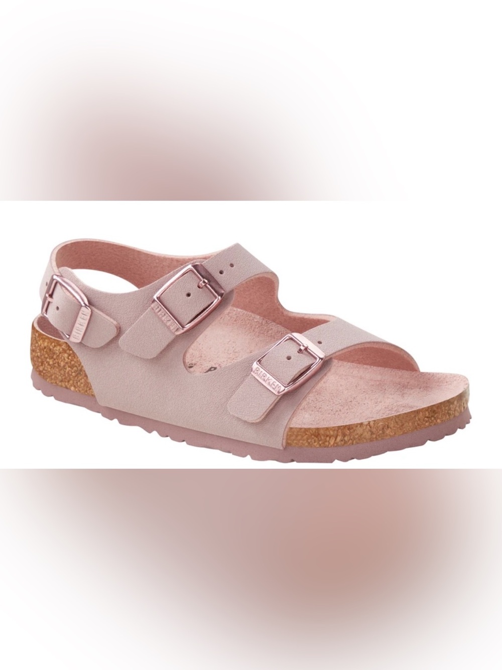 Birkenstock Kids Two-Strap Slingback Sandal in Dusty Rose
